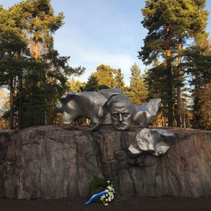 world famous composer Jean Sibelius' (1865-1957) monument