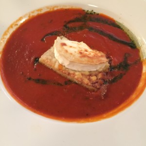 tomato and chevre soup