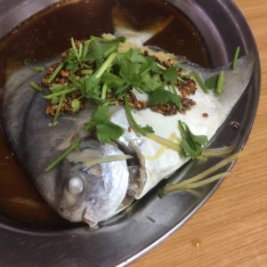 steamed pomfret